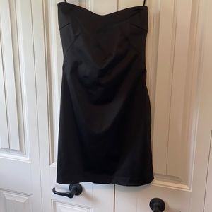 7/8 strapless mini fitted dress